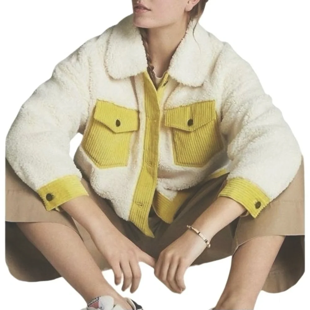 ANTHROPOLOGIE LESLIE
CORDUROY-TRIMMED JACKET - Picture 2 of 9